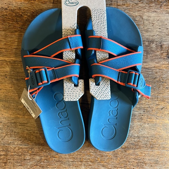 Chaco Chillos Slide Outskirt Cobalt Men’s Sizes 14 & 15 NWT - Picture 2 of 5